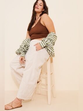NWT Size 3X - The Izzie Relaxed Pull-On Barrel Pants Pilcro  (NWT US$ 128)